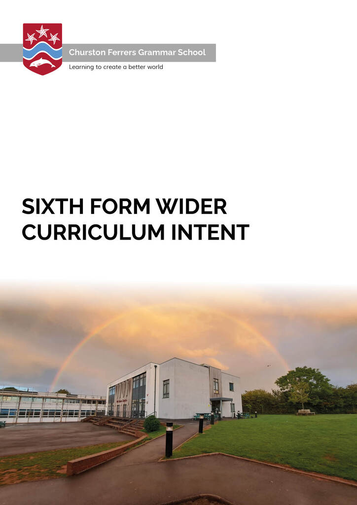 Sixth Form Wider Curriculum Intent